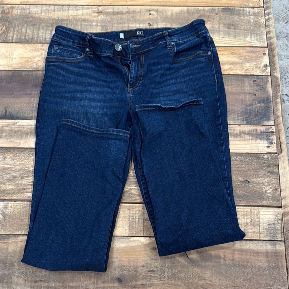Kut from the Kloth Dark Blue Straight Leg Jeans